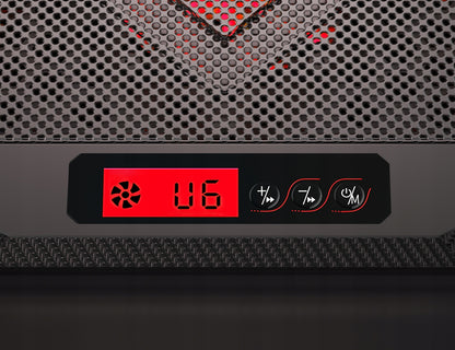 Aušinimo stovas nešiojamam kompiuteriui 15,6' žaidimams, didelis, LED, USB šakytuvas