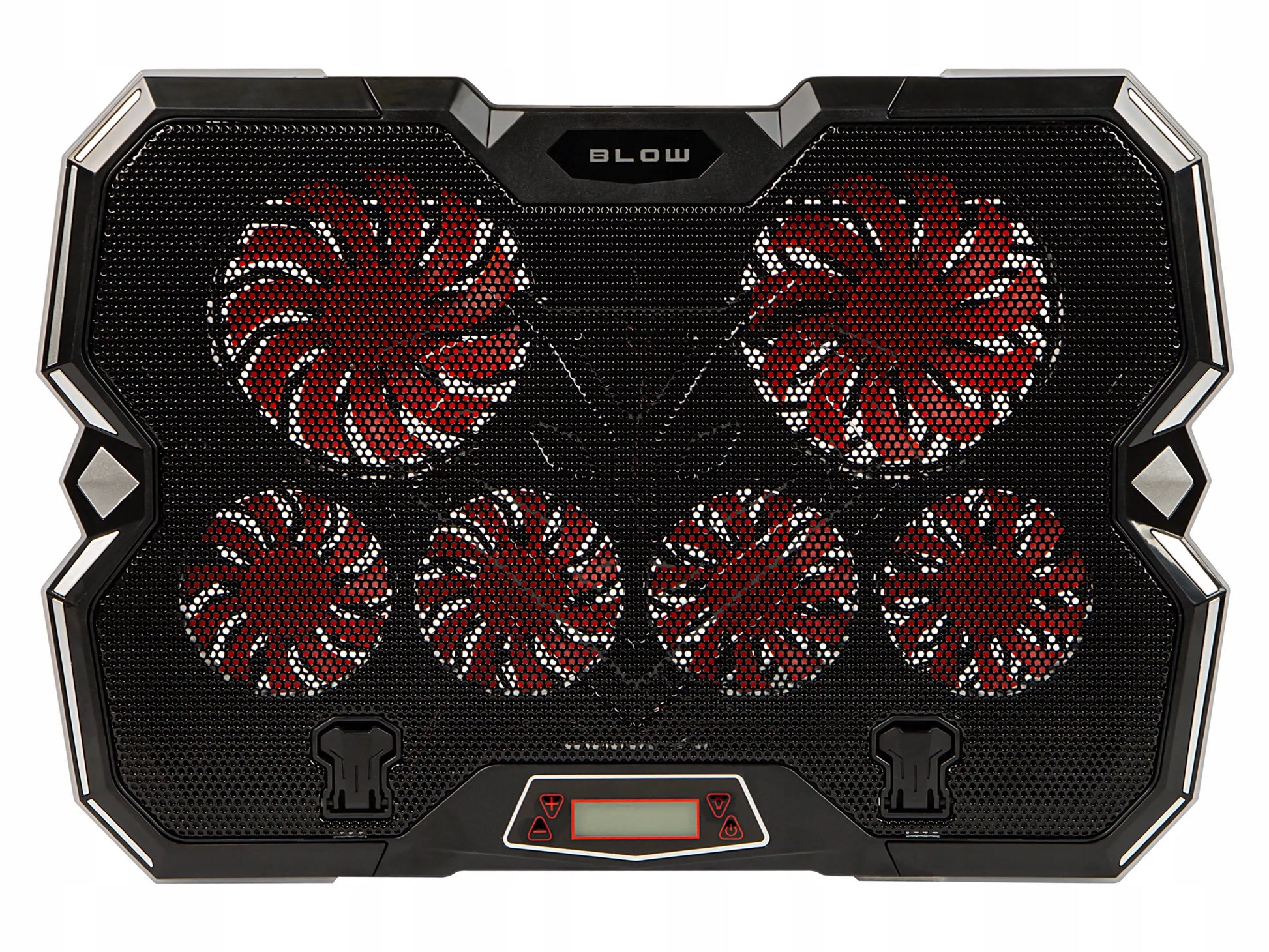 Aušinimo stovas nešiojamam kompiuteriui, reguliuojamas 9-17", LED RGB, 2x USB