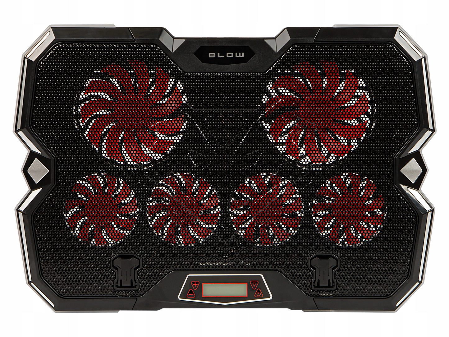 Aušinimo stovas nešiojamam kompiuteriui, reguliuojamas 9-17", LED RGB, 2x USB