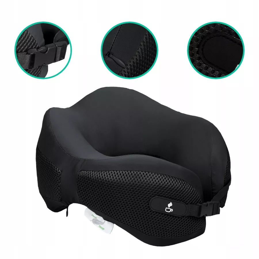 Kelioninė pagalvėlė "ragelis" kaklui į automobilį, lėktuvą MEDI SLE