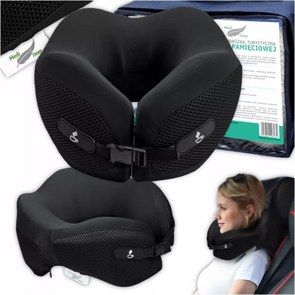 Kelioninė pagalvėlė "ragelis" kaklui į automobilį, lėktuvą MEDI SLE
