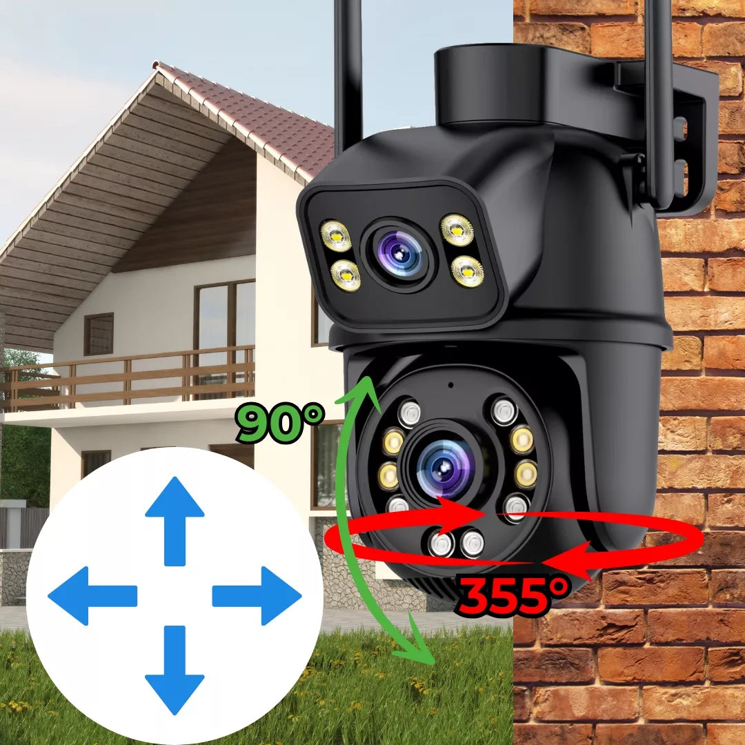 WiFi IP lauko kamera 4K UHD, 6 MPx, su audio ir judesio detekcija