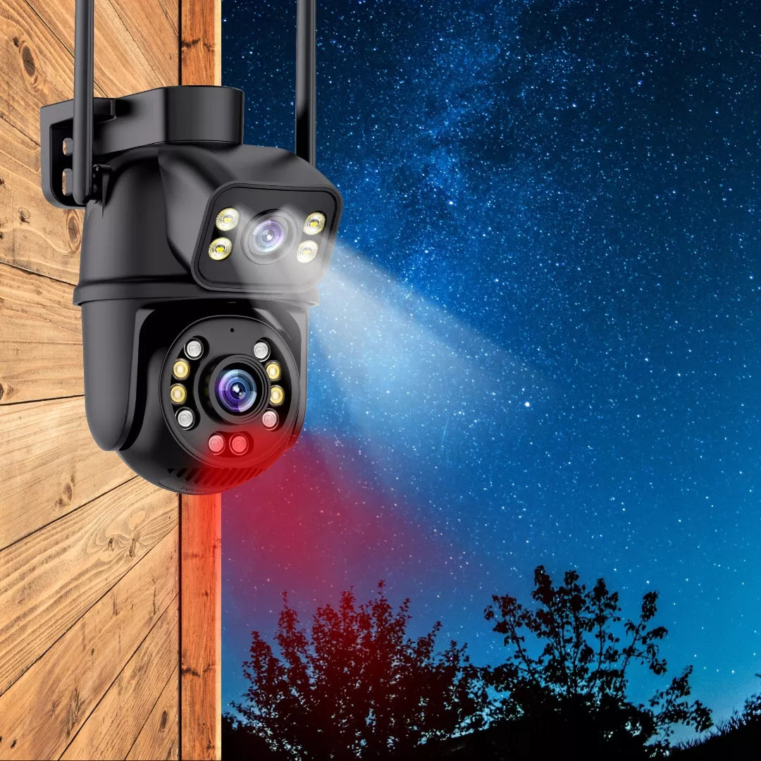 WiFi IP lauko kamera 4K UHD, 6 MPx, su audio ir judesio detekcija