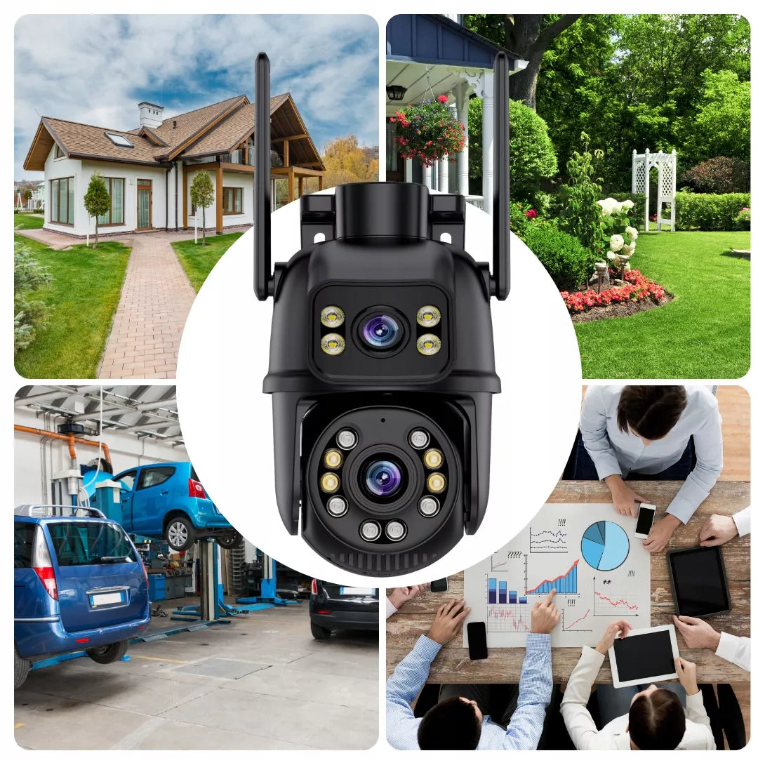 WiFi IP lauko kamera 4K UHD, 6 MPx, su audio ir judesio detekcija