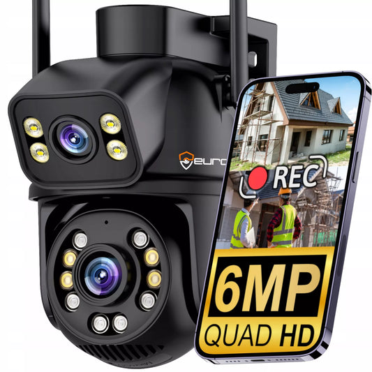 WiFi IP lauko kamera 4K UHD, 6 MPx, su audio ir judesio detekcija