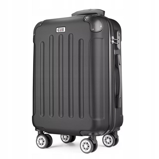 POSH ABS kelioninis lagaminas, kietas, 75L kabininis (juodas L)