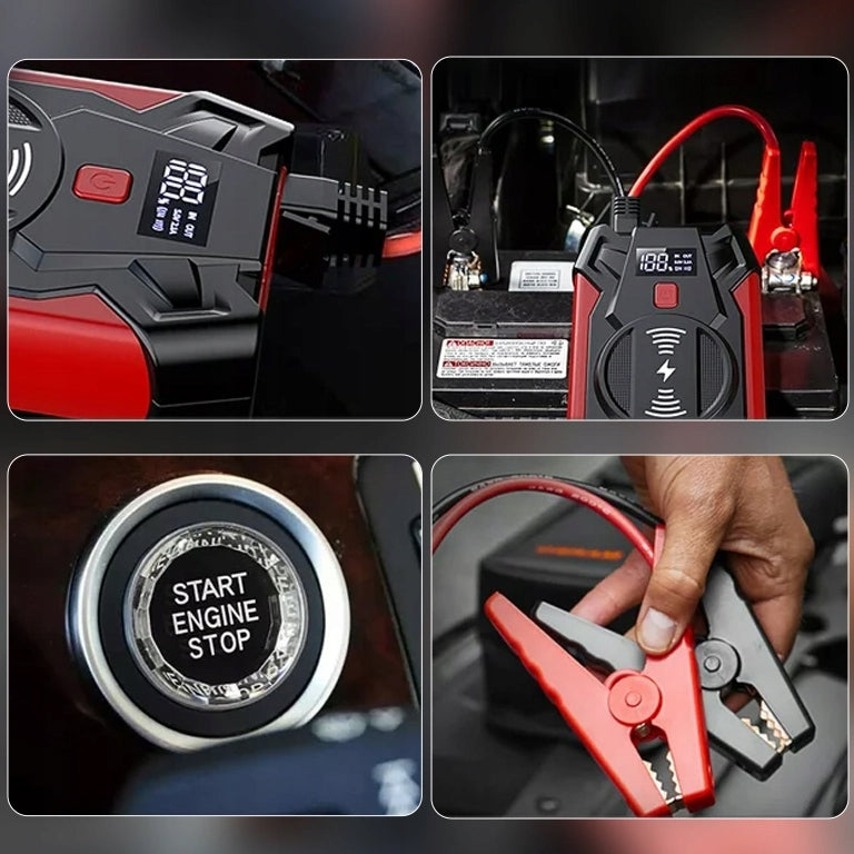 Power Bank Starteris Boosteris Žibintuvėlis 20000mAh 12V