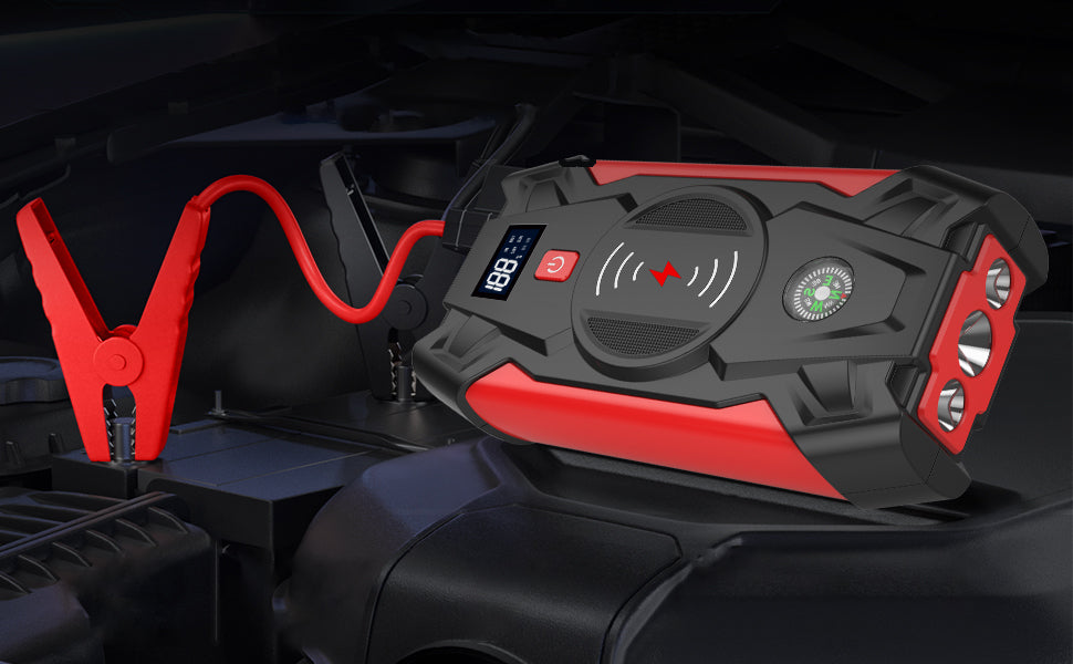 Power Bank Starteris Boosteris Žibintuvėlis 20000mAh 12V