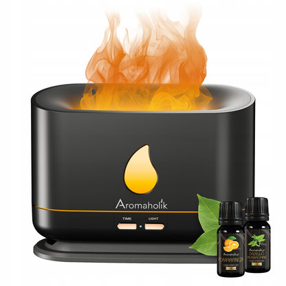 Dovanų drėkintuvas eteriniams aliejams LED liepsnos efektas