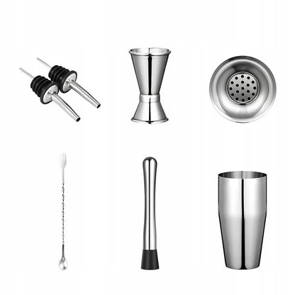 PROFESIONALUS BARMENO RINKINYS GĖRIMŲ SHAKERIS DOVANA 750 ML