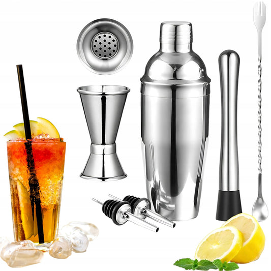 PROFESIONALUS BARMENO RINKINYS GĖRIMŲ SHAKERIS DOVANA 750 ML