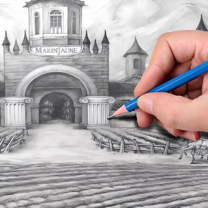 PROFESIONALUS PIEŠTUKŲ SKETCHINGUI IR BRĖŽYMUI RINKINYS 32W1 PIEŠTUKAI + DĖKLAS