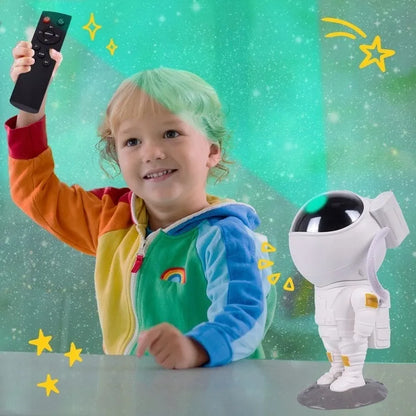 Žvaigždžių projektorius astronautas vaikams naktinė lemputė LED lazerinis projektorius NS