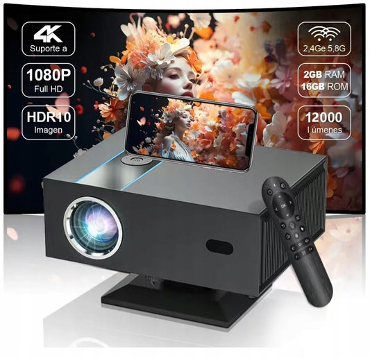 Projektorius ANDROID 11 12000lm FHD 4K Idėja Komunijai