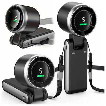 Nešiojamas mini ventiliatorius, tylus stalo ventiliatorius, rankinis, 3600mAh, 5 režimai