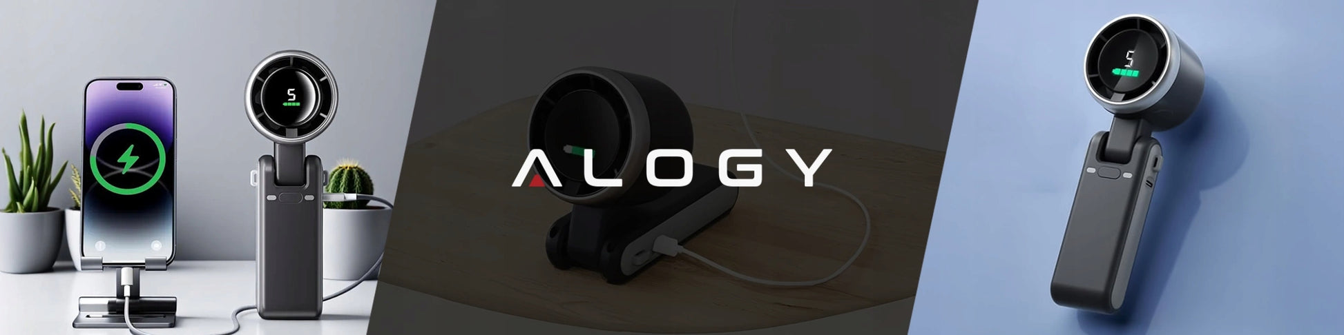 Nešiojamas mini ventiliatorius, tylus stalo ventiliatorius, rankinis, 3600mAh, 5 režimai