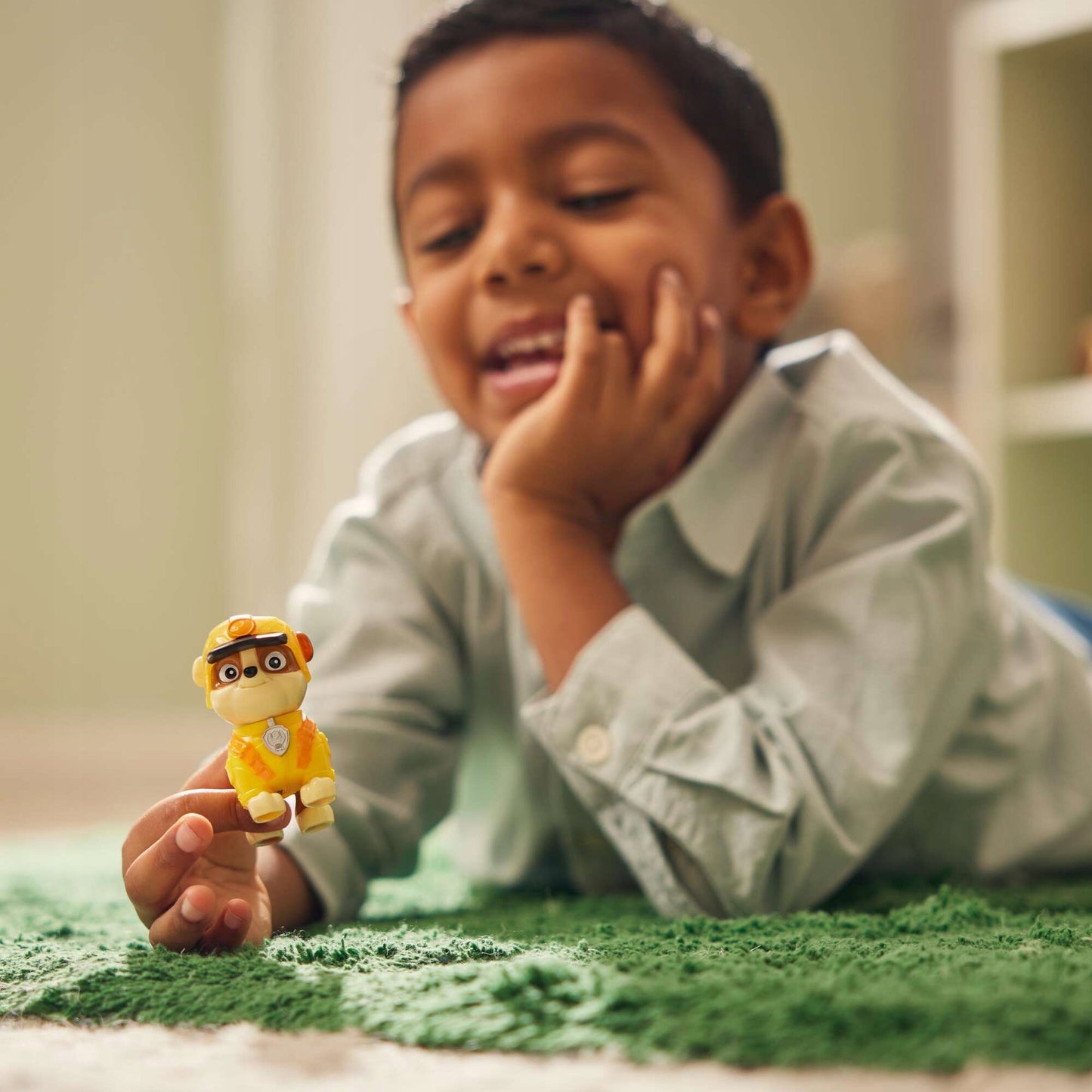 PAW PATROL Džiunglių šuniukų rinkinys iš 8 figūrėlių Ryderis + judantys šuneliai