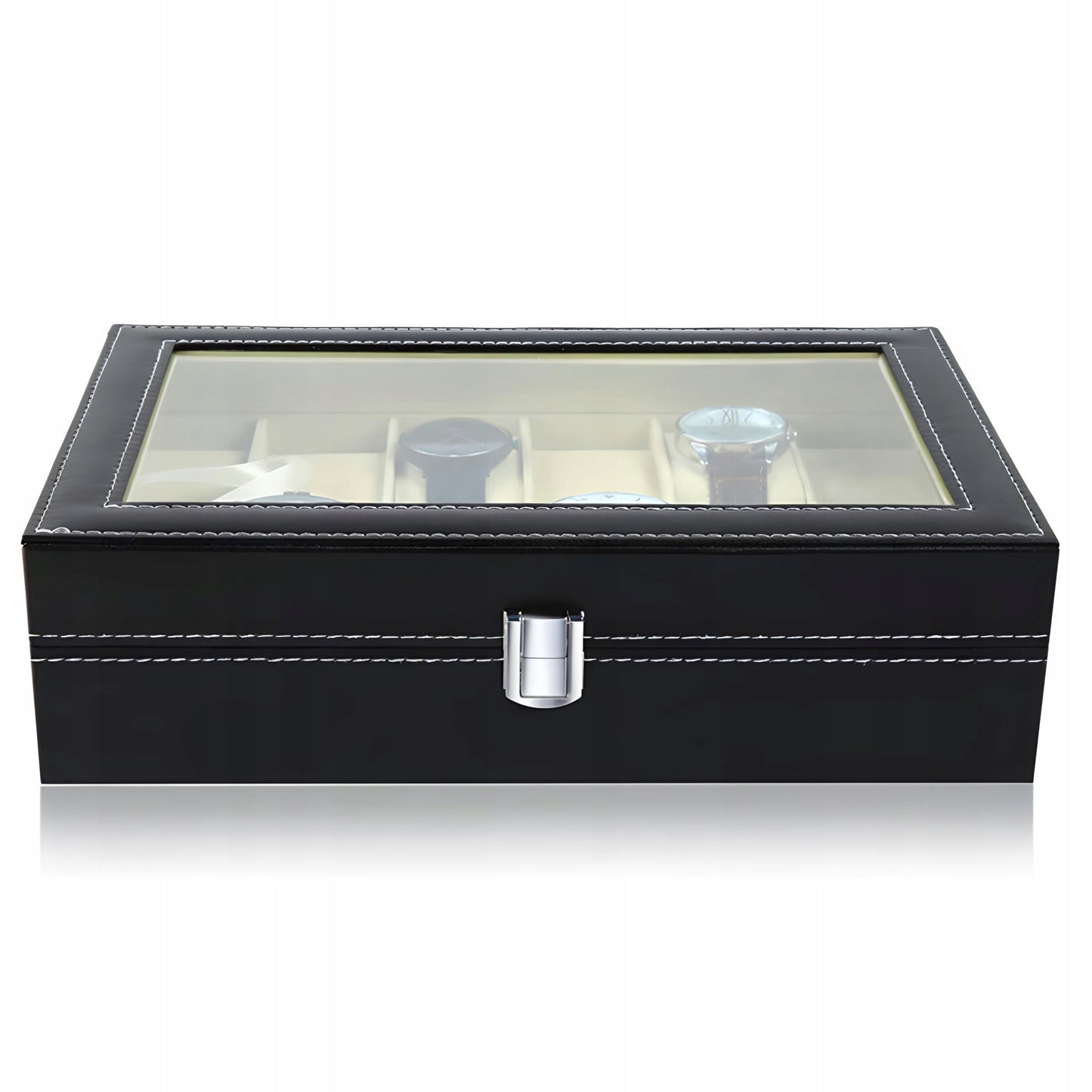 Elegantiška talpi dėžutė-organizatorius laikrodžiams, 12 vnt.