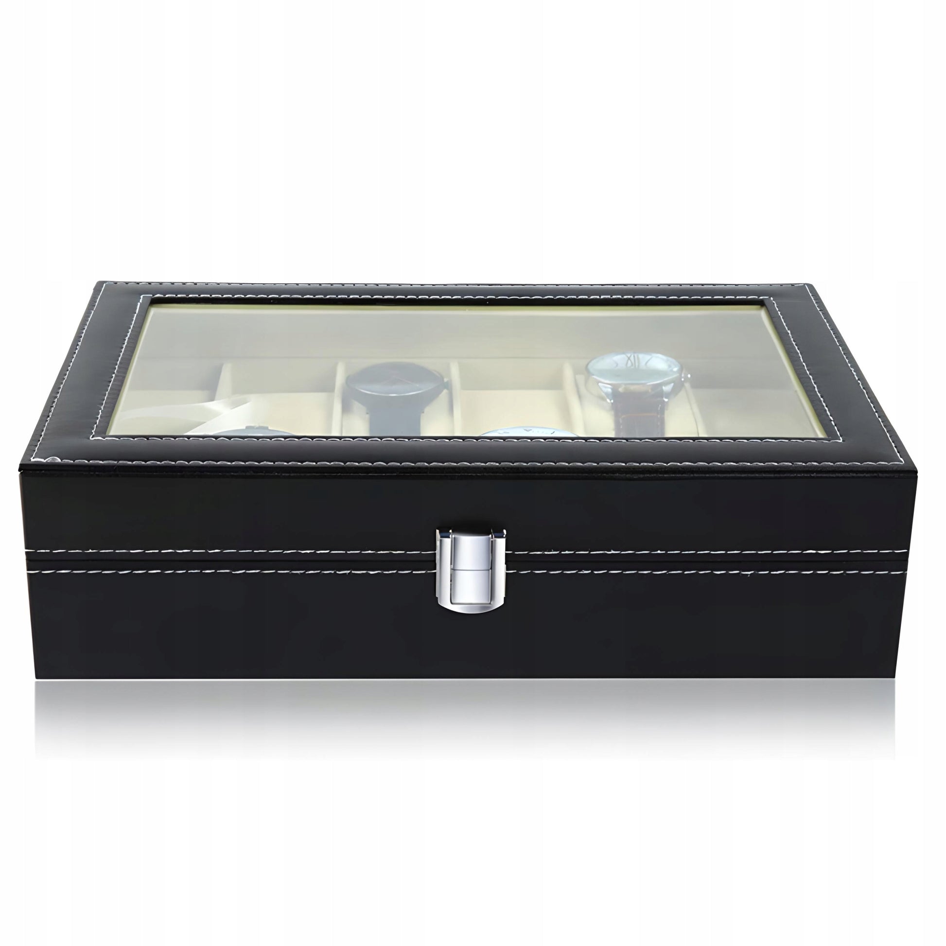 Elegantiška talpi dėžutė-organizatorius laikrodžiams, 12 vnt.