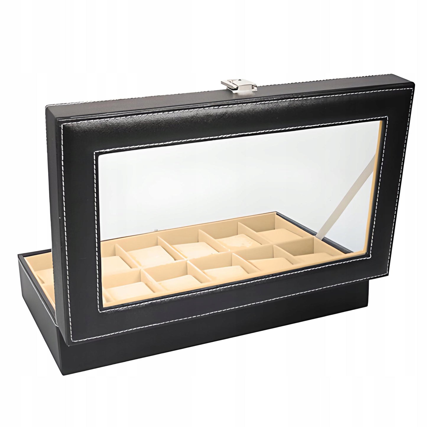 Elegantiška talpi dėžutė-organizatorius laikrodžiams, 12 vnt.