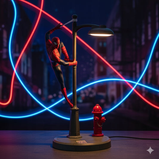 Paladone Marvel Spider-Man lempa 34 cm USB reguliuojamo ryškumo LED deglas