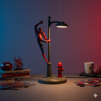 Paladone Marvel Spider-Man lempa 34 cm USB reguliuojamo ryškumo LED deglas