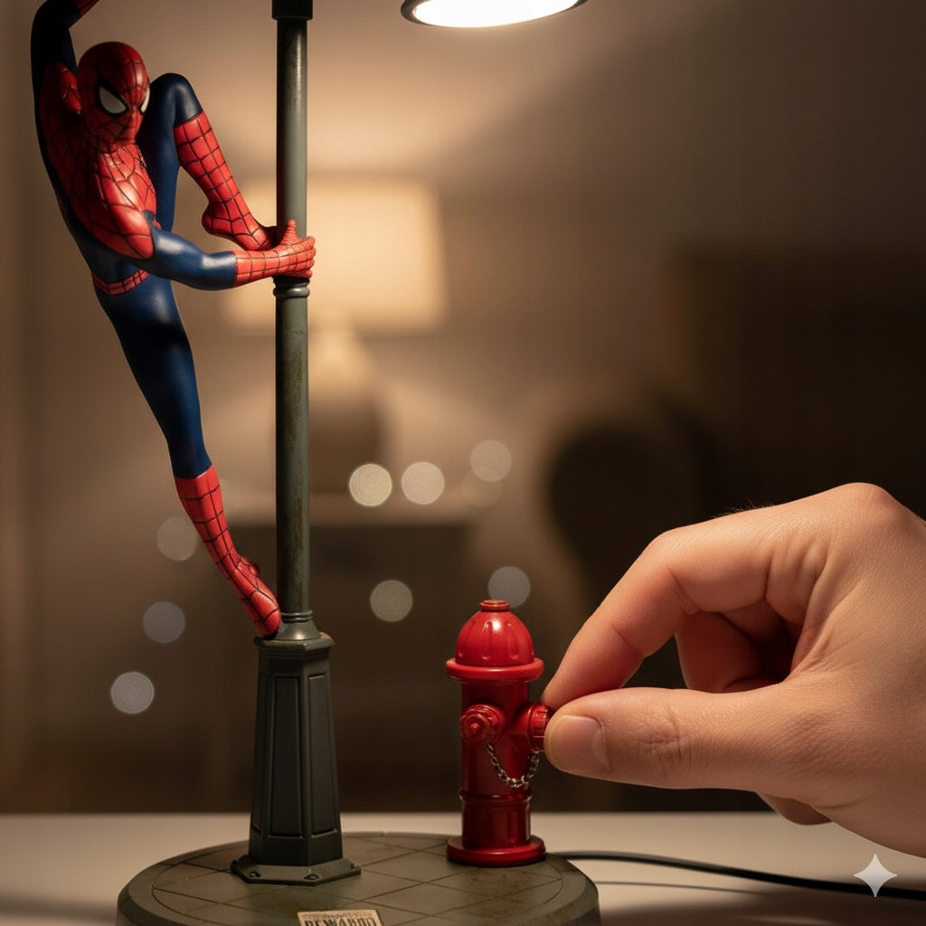Paladone Marvel Spider-Man lempa 34 cm USB reguliuojamo ryškumo LED deglas
