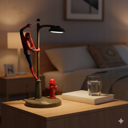 Paladone Marvel Spider-Man lempa 34 cm USB reguliuojamo ryškumo LED deglas