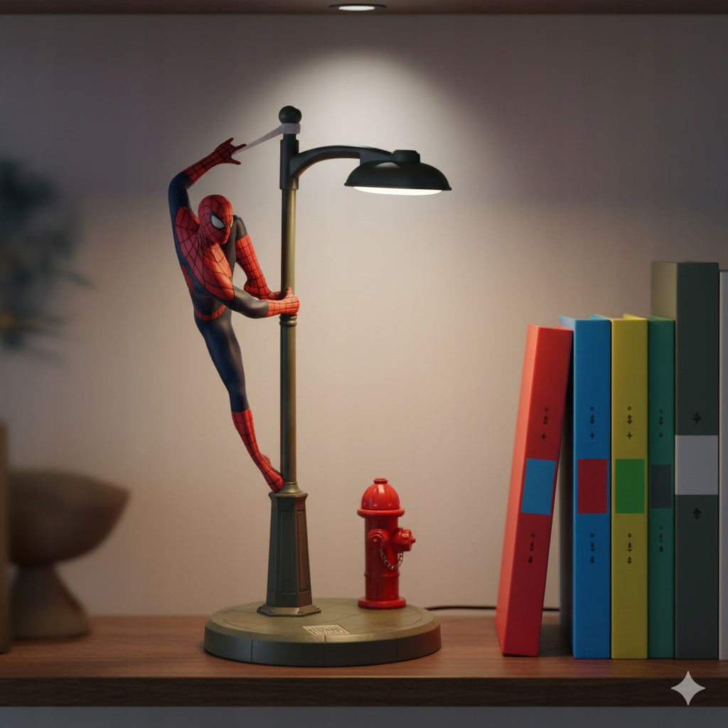 Paladone Marvel Spider-Man lempa 34 cm USB reguliuojamo ryškumo LED deglas