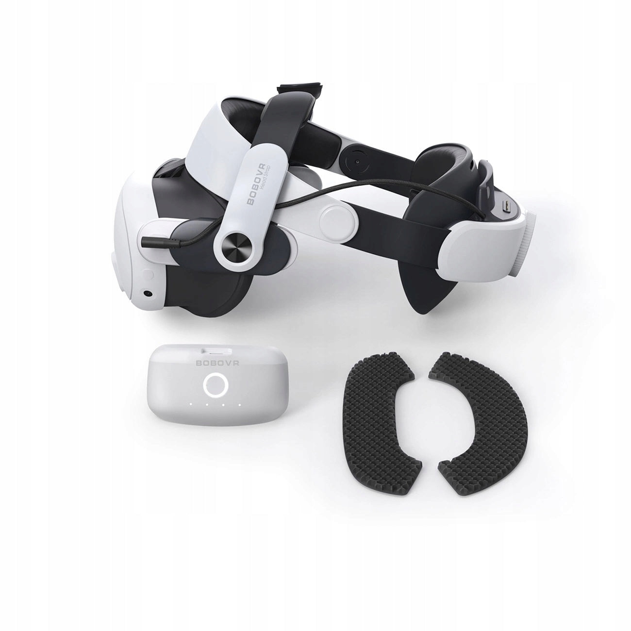 Atraminimo dirželis BOBOVR M3 Pro Oculus Meta Quest 3/3s su maitinimo baterija