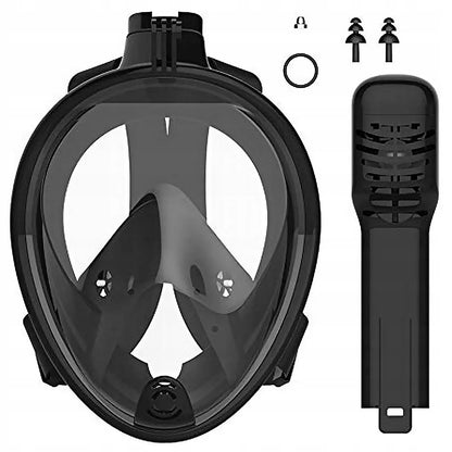 Viso veido nardymo kaukė su kvėpavimo vamzdeliu ir GoPro HERO 13 12 11 10 9 laikikliu