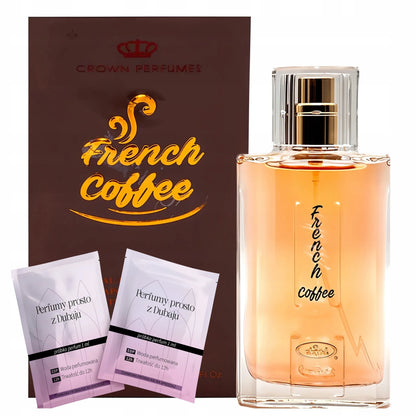 Moteriški arabiški kvepalai Al-Rehab French Coffee kava pienas vanilė + mėginukai
