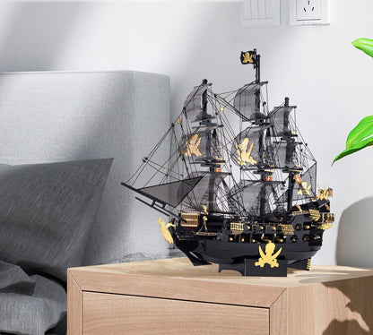 Piececool Metalinis 3D modelis Laivas Juodasis Perlas Dovanoms