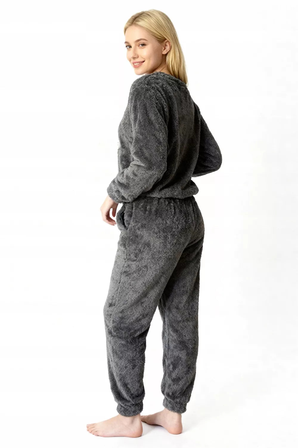 Moteriška dviejų dalių pižama „Pingvinas“, šilta, M