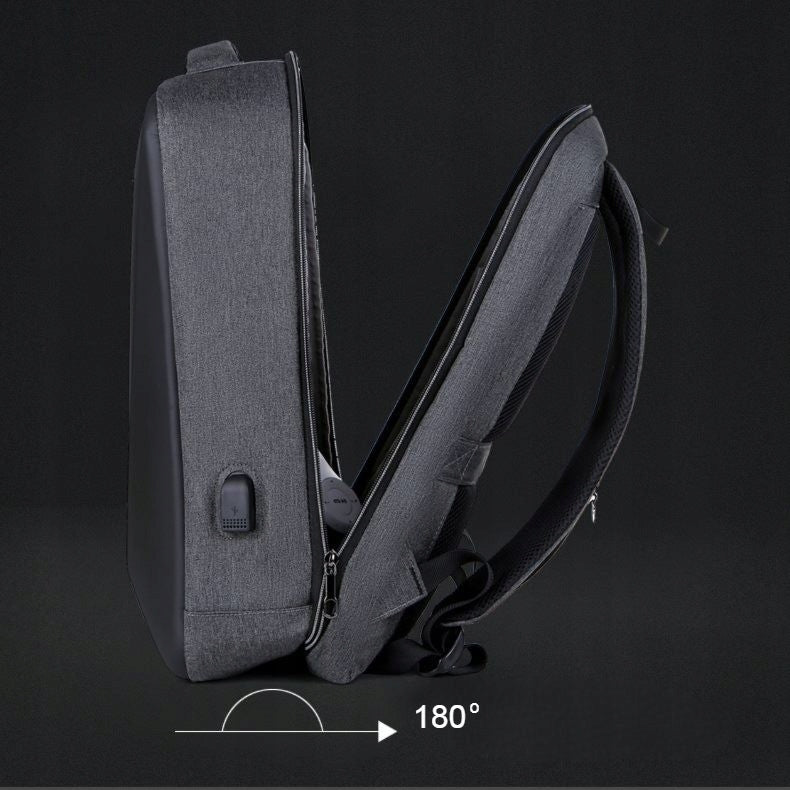 Verslo kuprinė su korpusu nešiojamam kompiuteriui, apsauganti nuo vagysčių, rožinė, standi