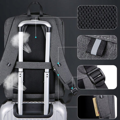 Verslo kuprinė su korpusu nešiojamam kompiuteriui, apsauganti nuo vagysčių, rožinė, standi