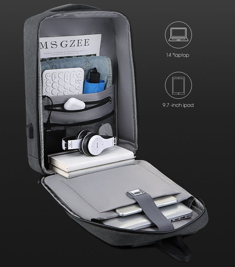 Verslo kuprinė su korpusu nešiojamam kompiuteriui, apsauganti nuo vagysčių, rožinė, standi