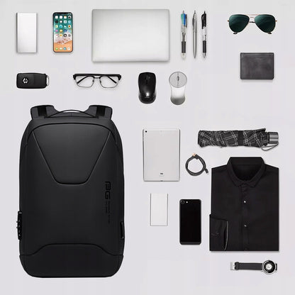 Kelioninis kuprinė moterims, vyrams, lėktuvui, lengvas bagažas, USB lizdas su užraktu