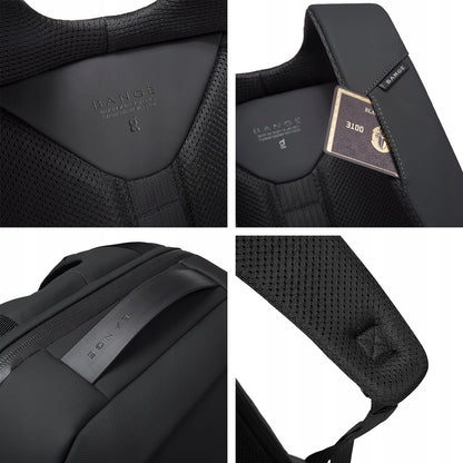 Kelioninis kuprinė moterims, vyrams, lėktuvui, lengvas bagažas, USB lizdas su užraktu