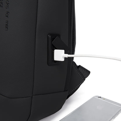 Kelioninis kuprinė moterims, vyrams, lėktuvui, lengvas bagažas, USB lizdas su užraktu