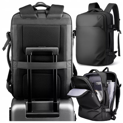 Kelioninė kuprinė nešiojamam kompiuteriui 17.3" USB, vandeniui atspari, talpi 28L