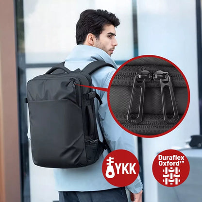 Kelioninė kuprinė nešiojamam kompiuteriui 17.3" USB, vandeniui atspari, talpi 28L