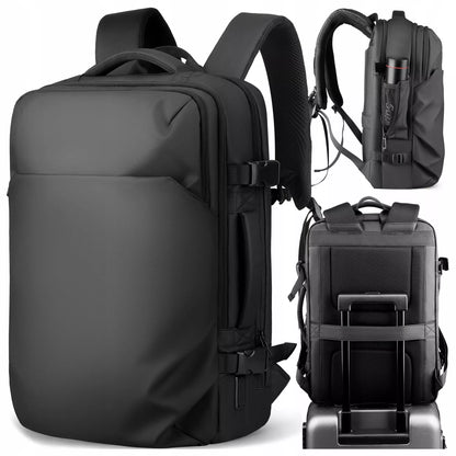 Kelioninė kuprinė nešiojamam kompiuteriui 17.3" USB, vandeniui atspari, talpi 28L