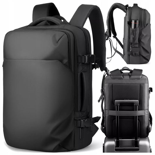 Kelioninė kuprinė nešiojamam kompiuteriui 17.3" USB, vandeniui atspari, talpi 28L