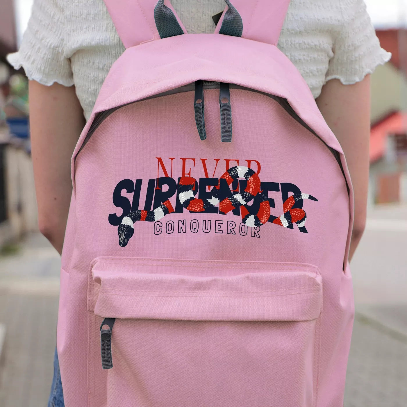 Rožinė kuprinė mokyklai ir kelionėms KOTEK CURIOUS stilinga ir madinga