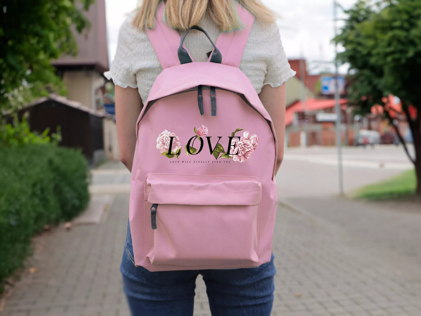 Rožinė kuprinė mokyklai ir kelionėms KOTEK CURIOUS stilinga ir madinga