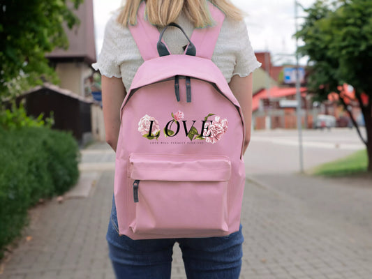 Rožinė kuprinė mokyklai ir kelionėms KOTEK CURIOUS stilinga ir madinga