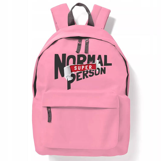 Rožinė mokyklinė kuprinė SUPER PERSON stilingam įvaizdžiui