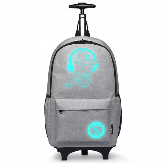 Vaikiška kuprinė su ratukais ir rėmu  (1-3 kl.)