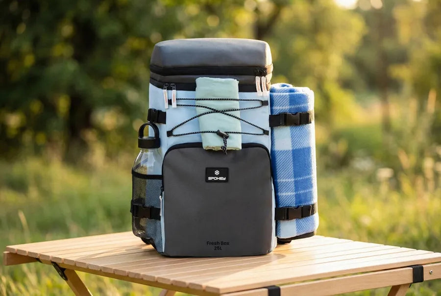 Termo kuprinė turistinė paplūdimio su izoliacija kelioninė COOL PACK 25 l